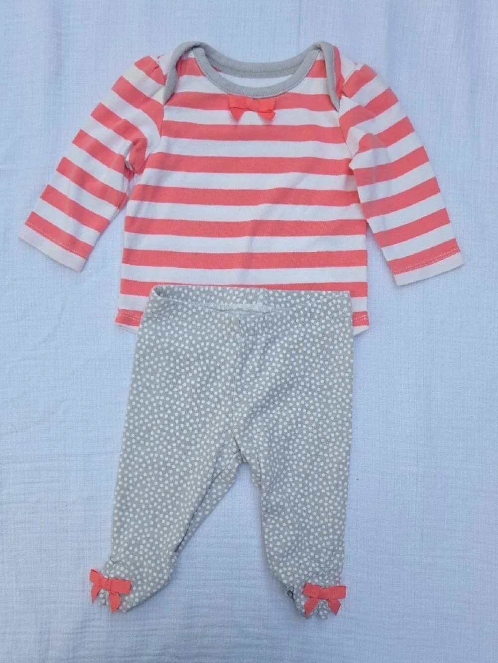 Lot of Baby Girl Long Sleeve Outfits - Size 0-3 Months